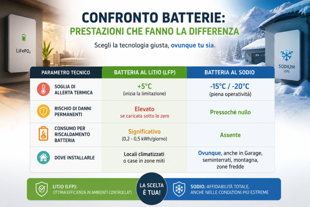 Confronto batterie al freddo